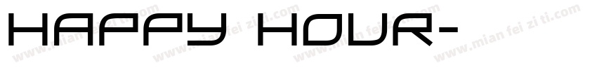 Happy Hour字体转换